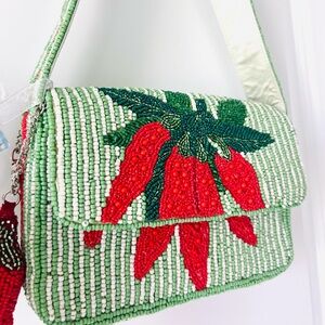 Viral Beaded Pepper 🌶️ Green and Red Women's Bag
